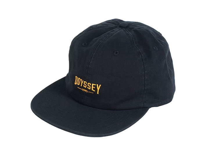 ODYSSEY SKEW UNSTRUCTURED HAT Black