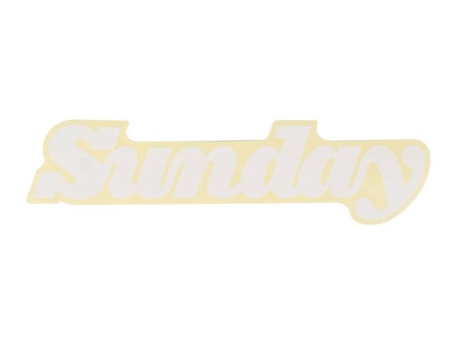 [New] SUNDAY CLASSY LOGO REPL for H/BAR 4&quot;x1&quot; -WHITE