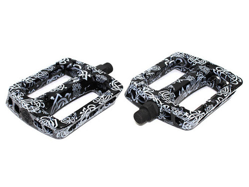 TWISTED PRO PC PEDALS -All over black(wh&amp;bk)-